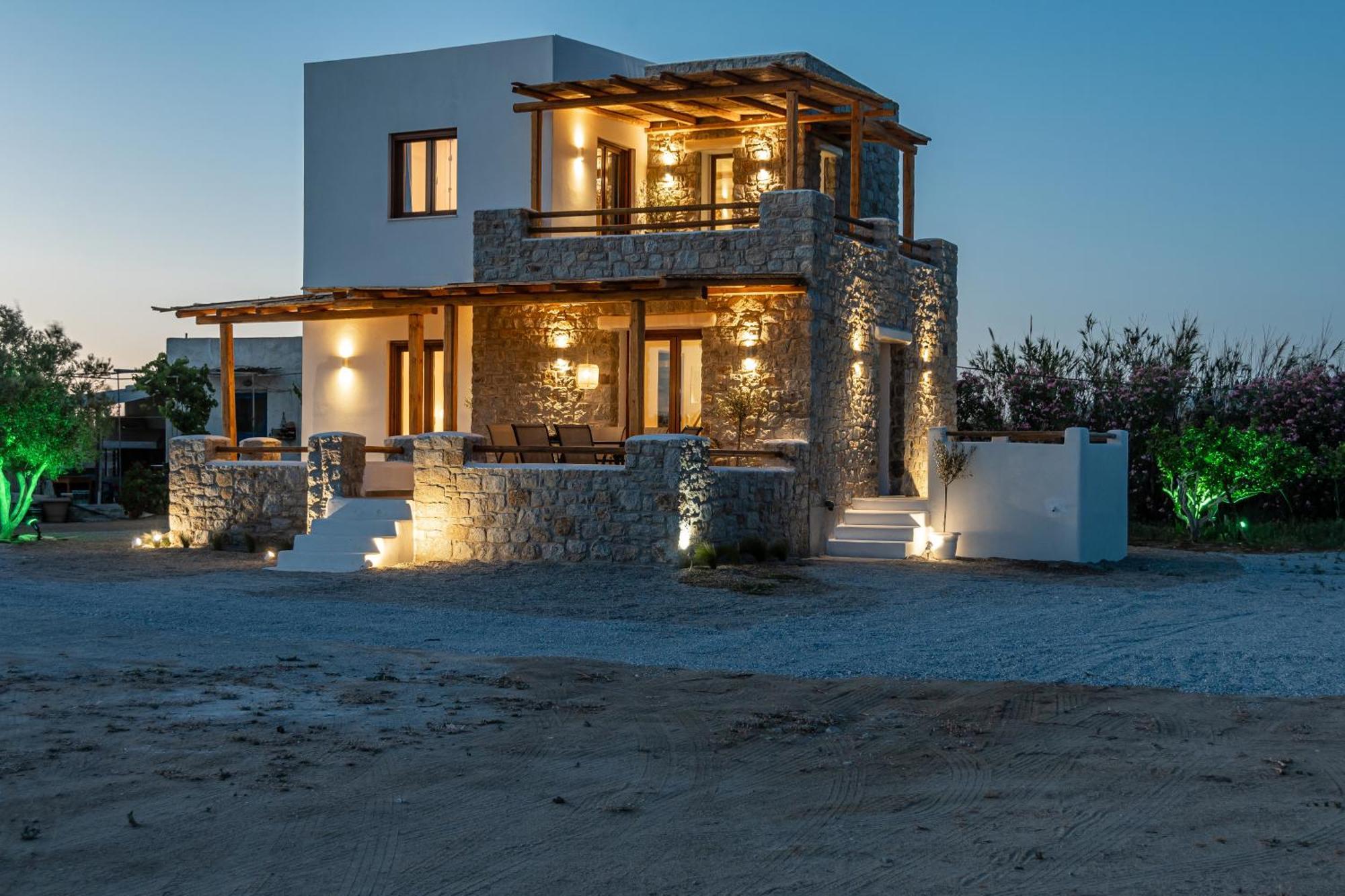 Naxos Beachwalk Villa Plaka Maragkas Kültér fotó