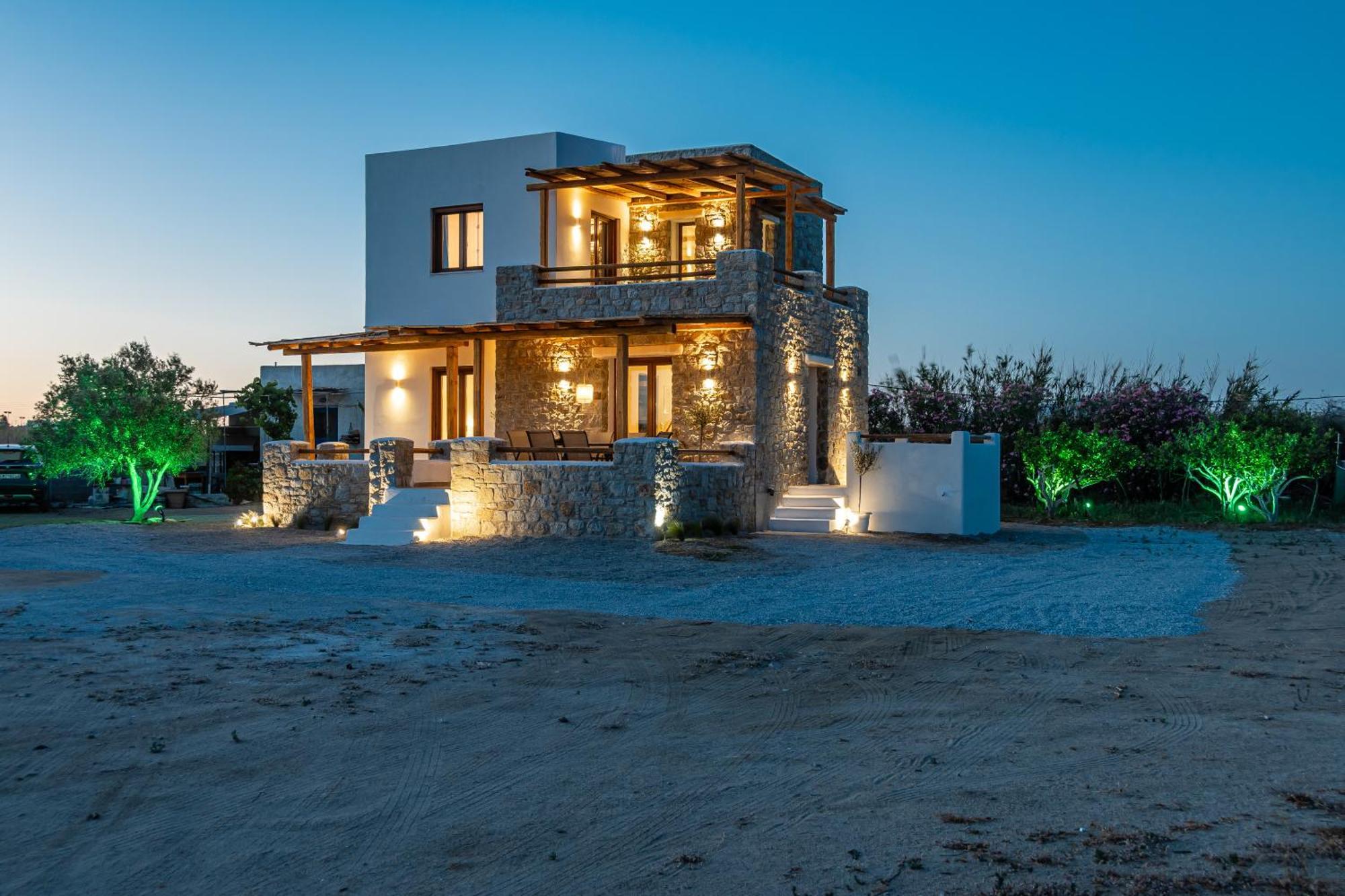 Naxos Beachwalk Villa Plaka Maragkas Kültér fotó